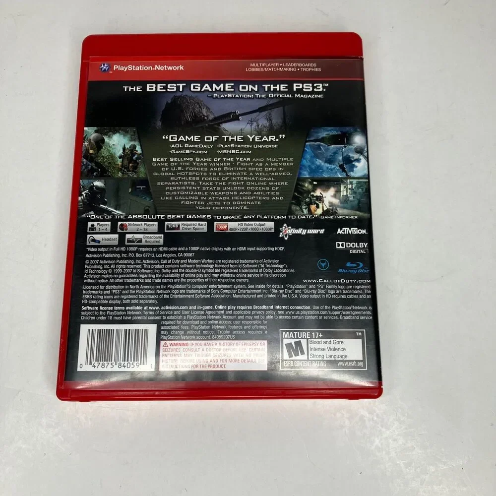 Call Of Duty Bundle (PlayStation 3, PS3) Lot Of 3 Modern Warfare, Black OPS, MW3